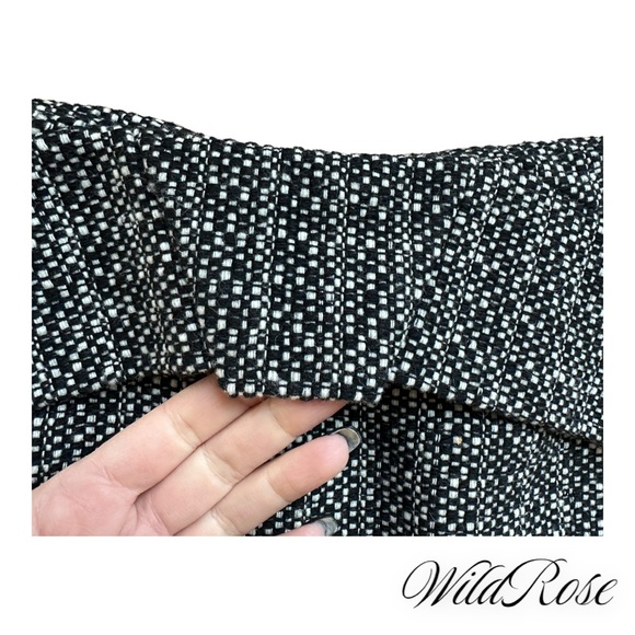 RM ROLAND MOURET Gray Tweed Wool Pencil Skirt SZ 8 - Picture 6 of 14